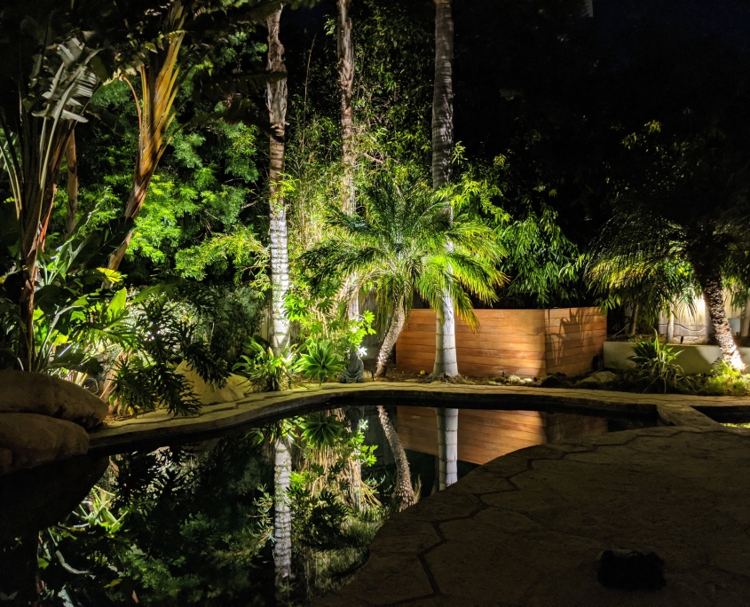 outdoor landscape lighting contractors