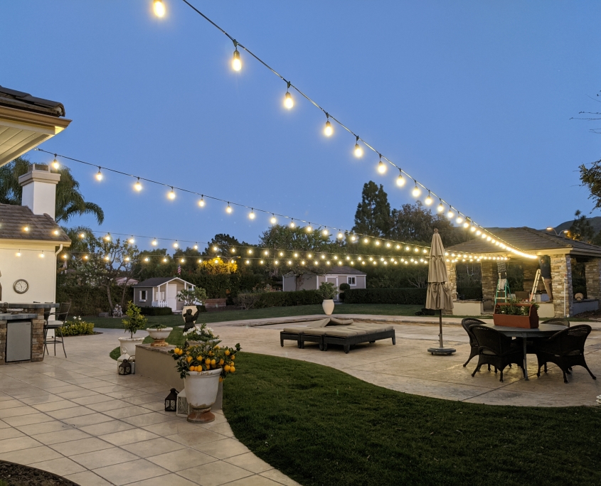 best backyard lighting