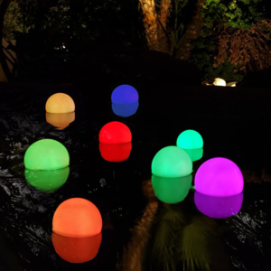 Floating Lit Balloons